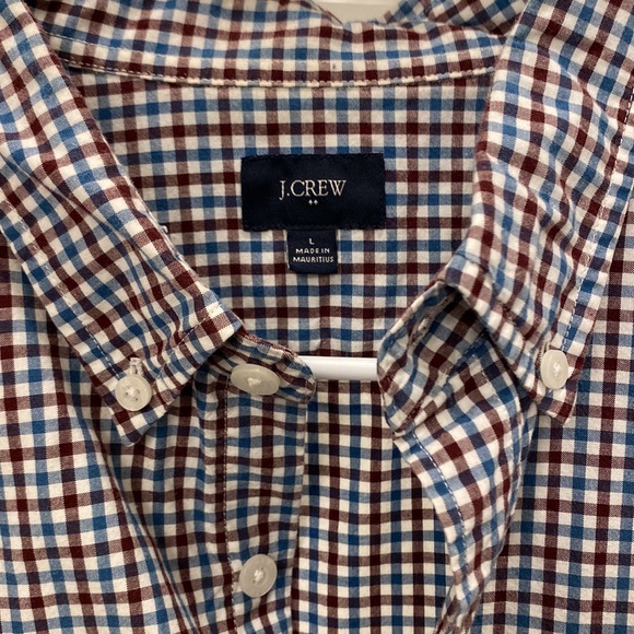 J. Crew Green Plaid Long Sleeve Button Down - Picture 3 of 3